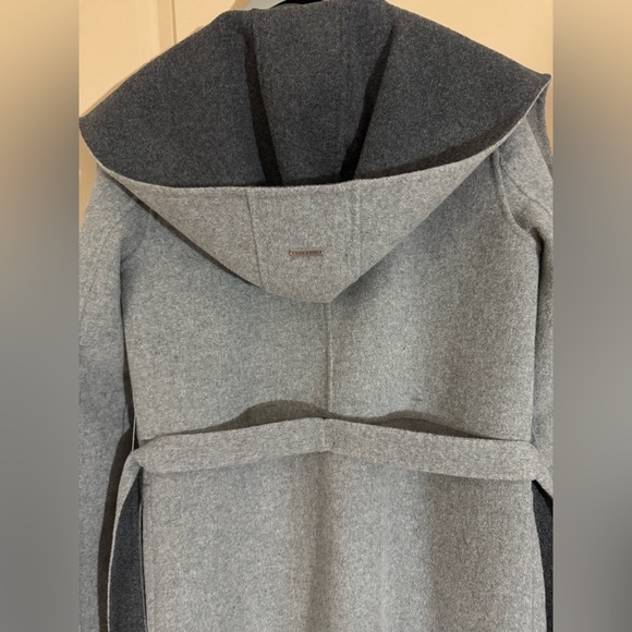 *SOLD*Soia & Kyo Wool Wrap Coat with Hoodie - Picture 7 of 8